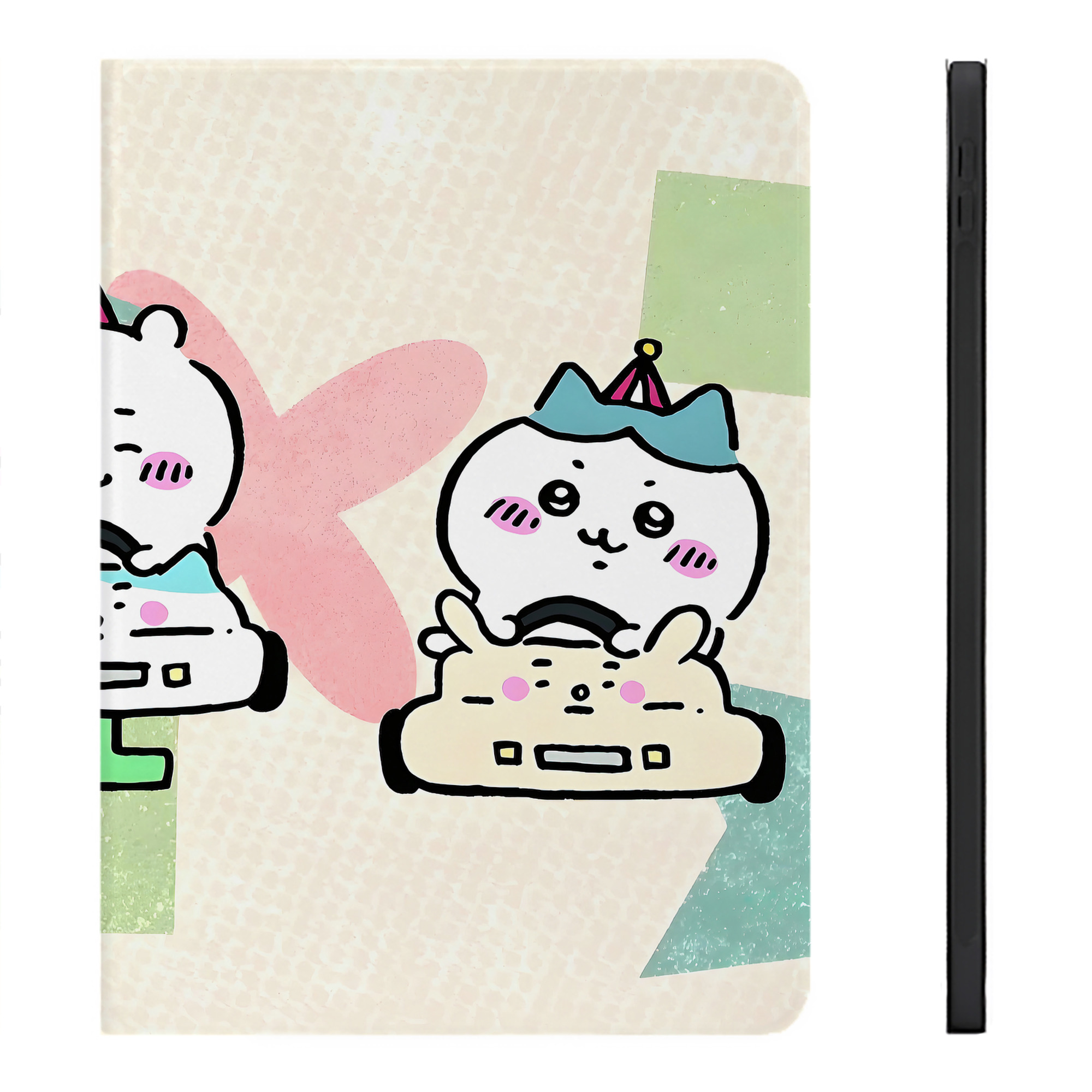 （画像用） ちいかわ Chii-kawa IPadケース ペンホルダー付き ブックスタイルデザイン